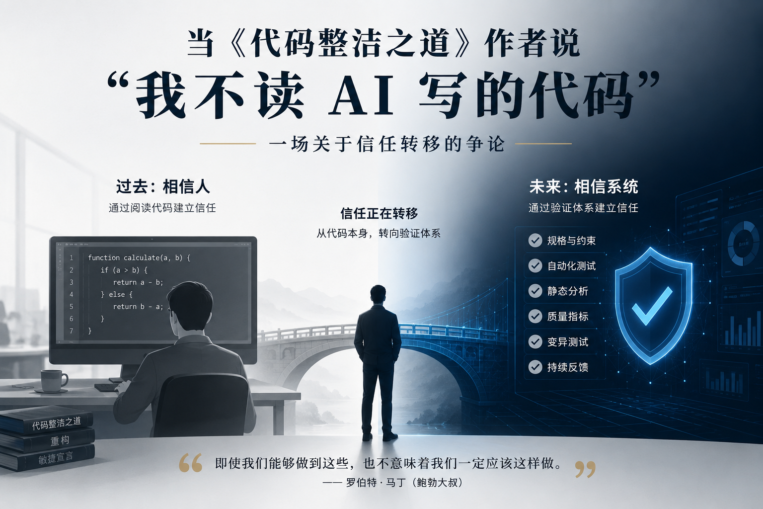 当《代码整洁之道》作者说“我不读 AI 写的代码”